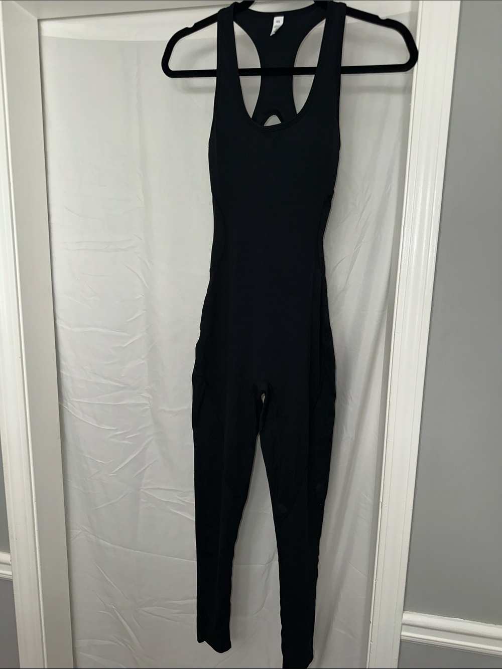 Black Women's Sleeveless Exercise Jumpsuit